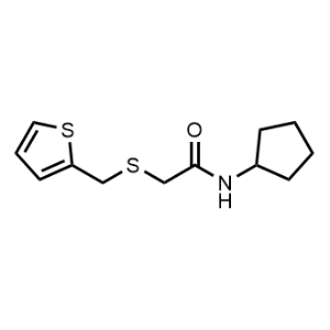 N-Cyclopentyl-2-((thiophen-2-ylmethyl)thio)acetamide|CS-0294801