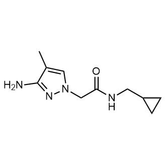 2-(3-Amino-4-methyl-1h-pyrazol-1-yl)-N-(cyclopropylmethyl)acetamide|CS-0295267
