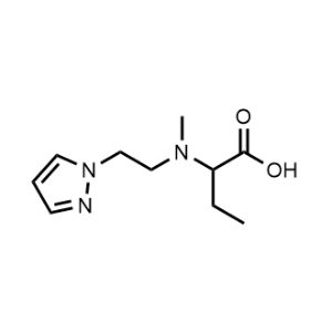 2-((2-(1h-Pyrazol-1-yl)ethyl)(methyl)amino)butanoic acid|CS-0296120