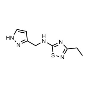 N-((1H-Pyrazol-3-yl)methyl)-3-ethyl-1,2,4-thiadiazol-5-amine|CS-0296813