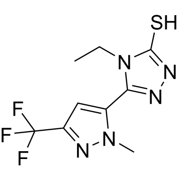 4-Ethyl-5-(1-methyl-3-(trifluoromethyl)-1h-pyrazol-5-yl)-4h-1,2,4-triazole-3-thiol|CS-0298283