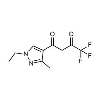 1-(1-Ethyl-3-methyl-1h-pyrazol-4-yl)-4,4,4-trifluorobutane-1,3-dione|CS-0298369