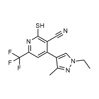 4-(1-Ethyl-3-methyl-1h-pyrazol-4-yl)-2-mercapto-6-(trifluoromethyl)nicotinonitrile|CS-0298372