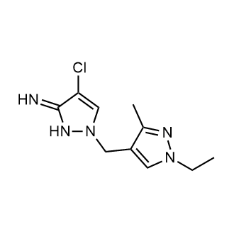 4-Chloro-1-((1-ethyl-3-methyl-1h-pyrazol-4-yl)methyl)-1,2-dihydro-3h-pyrazol-3-imine|CS-0298437