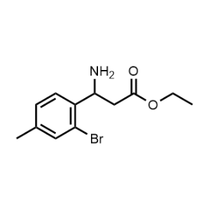 Ethyl 3-amino-3-(2-bromo-4-methylphenyl)propanoate|CS-0299088