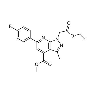 Methyl 1-(2-ethoxy-2-oxoethyl)-6-(4-fluorophenyl)-3-methyl-1h-pyrazolo[3,4-b]pyridine-4-carboxylate|CS-0299154