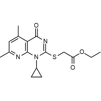 Ethyl 2-((1-cyclopropyl-5,7-dimethyl-4-oxo-1,4-dihydropyrido[2,3-d]pyrimidin-2-yl)thio)acetate|CS-0299176