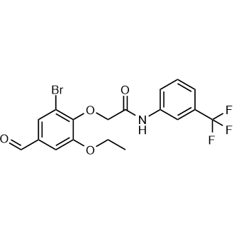 2-(2-Bromo-6-ethoxy-4-formylphenoxy)-N-(3-(trifluoromethyl)phenyl)acetamide|CS-0299348