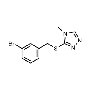 3-((3-Bromobenzyl)thio)-4-methyl-4h-1,2,4-triazole|CS-0300805