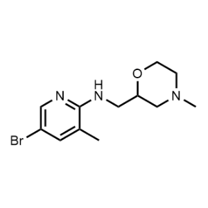 5-Bromo-3-methyl-N-((4-methylmorpholin-2-yl)methyl)pyridin-2-amine|CS-0300875