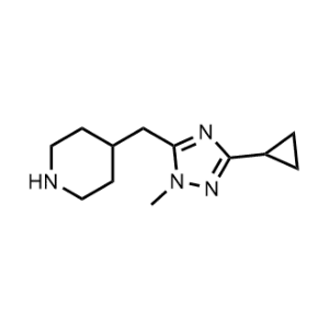 4-((3-Cyclopropyl-1-methyl-1h-1,2,4-triazol-5-yl)methyl)piperidine|CS-0301075