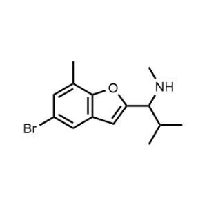 1-(5-Bromo-7-methylbenzofuran-2-yl)-n,2-dimethylpropan-1-amine|CS-0301308