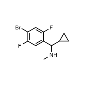 1-(4-Bromo-2,5-difluorophenyl)-1-cyclopropyl-N-methylmethanamine|CS-0301318