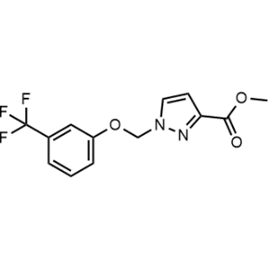 Methyl 1-((3-(trifluoromethyl)phenoxy)methyl)-1h-pyrazole-3-carboxylate|CS-0302018
