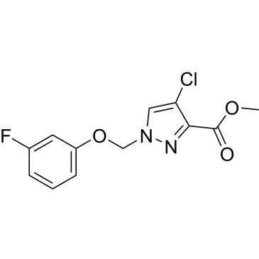 Methyl 4-chloro-1-((3-fluorophenoxy)methyl)-1h-pyrazole-3-carboxylate|CS-0302029
