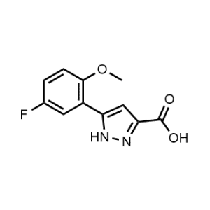 5-(5-Fluoro-2-methoxyphenyl)-1h-pyrazole-3-carboxylic acid|CS-0302331