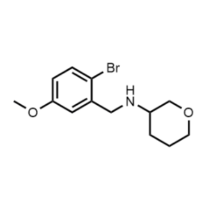 N-(2-Bromo-5-methoxybenzyl)tetrahydro-2H-pyran-3-amine|CS-0302668