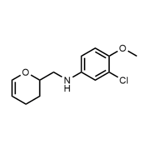 3-Chloro-N-((3,4-dihydro-2h-pyran-2-yl)methyl)-4-methoxyaniline|CS-0302909