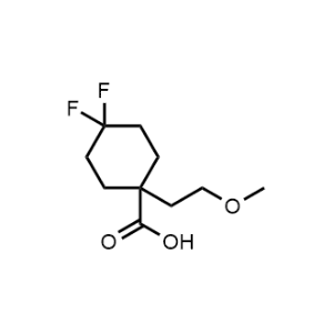 4,4-Difluoro-1-(2-methoxyethyl)cyclohexane-1-carboxylic acid|CS-0303445