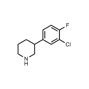 3-(3-Chloro-4-fluorophenyl)piperidine|CS-0304653
