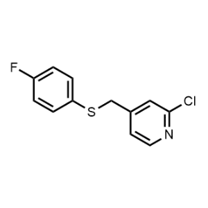 2-Chloro-4-(((4-fluorophenyl)thio)methyl)pyridine|CS-0304764