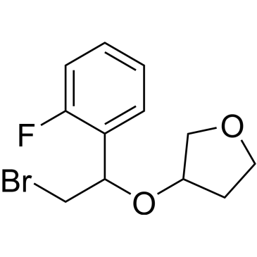 3-(2-Bromo-1-(2-fluorophenyl)ethoxy)tetrahydrofuran|CS-0304796