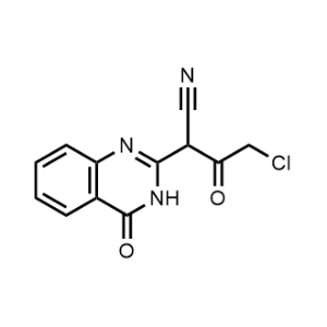 4-Chloro-3-oxo-2-(4-oxo-3,4-dihydroquinazolin-2-yl)butanenitrile|CS-0304984