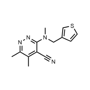 5,6-Dimethyl-3-(methyl(thiophen-3-ylmethyl)amino)pyridazine-4-carbonitrile|CS-0305123