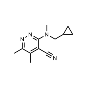 3-((Cyclopropylmethyl)(methyl)amino)-5,6-dimethylpyridazine-4-carbonitrile|CS-0305124
