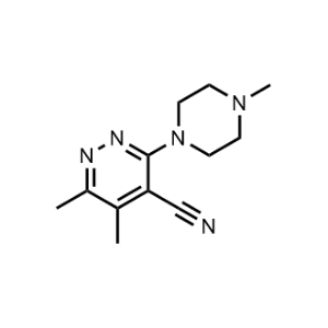 5,6-Dimethyl-3-(4-methylpiperazin-1-yl)pyridazine-4-carbonitrile|CS-0305129