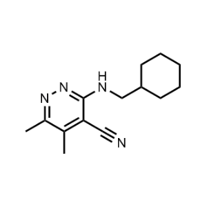 3-((Cyclohexylmethyl)amino)-5,6-dimethylpyridazine-4-carbonitrile|CS-0305132