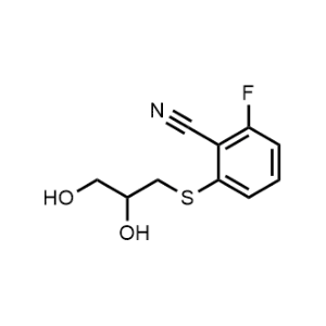 2-((2,3-Dihydroxypropyl)thio)-6-fluorobenzonitrile|CS-0305159