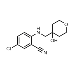 5-Chloro-2-(((4-hydroxytetrahydro-2h-pyran-4-yl)methyl)amino)benzonitrile|CS-0305251