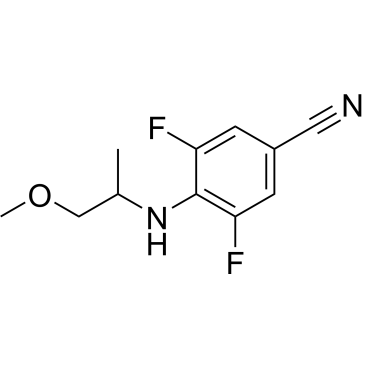 3,5-Difluoro-4-((1-methoxypropan-2-yl)amino)benzonitrile|CS-0305253