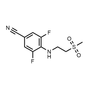 3,5-Difluoro-4-((2-(methylsulfonyl)ethyl)amino)benzonitrile|CS-0305255
