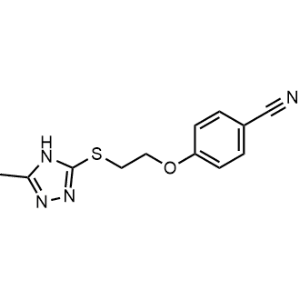 4-(2-((5-Methyl-4h-1,2,4-triazol-3-yl)thio)ethoxy)benzonitrile|CS-0305433