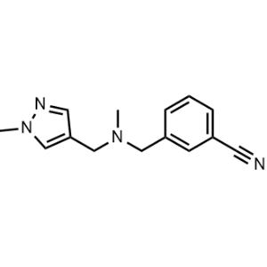 3-((Methyl((1-methyl-1h-pyrazol-4-yl)methyl)amino)methyl)benzonitrile|CS-0305461