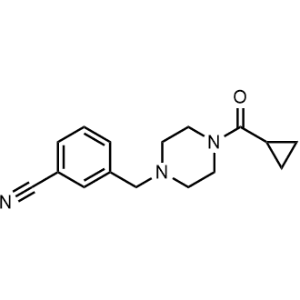 3-((4-(Cyclopropanecarbonyl)piperazin-1-yl)methyl)benzonitrile|CS-0305469