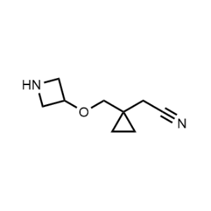 2-(1-((Azetidin-3-yloxy)methyl)cyclopropyl)acetonitrile|CS-0305715