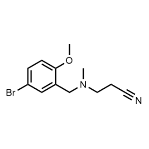 3-((5-Bromo-2-methoxybenzyl)(methyl)amino)propanenitrile|CS-0305821