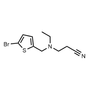 3-(((5-Bromothiophen-2-yl)methyl)(ethyl)amino)propanenitrile|CS-0305822