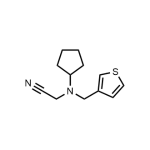 2-(Cyclopentyl(thiophen-3-ylmethyl)amino)acetonitrile|CS-0305844
