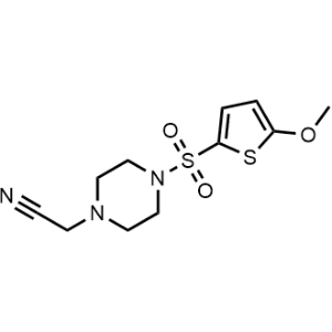 2-(4-((5-Methoxythiophen-2-yl)sulfonyl)piperazin-1-yl)acetonitrile|CS-0305861
