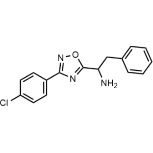 1-(3-(4-Chlorophenyl)-1,2,4-oxadiazol-5-yl)-2-phenylethan-1-amine|CS-0306466