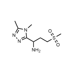 1-(4,5-Dimethyl-4h-1,2,4-triazol-3-yl)-3-(methylsulfonyl)propan-1-amine|CS-0306490