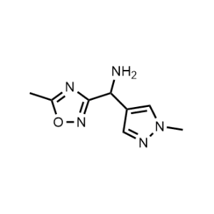(5-Methyl-1,2,4-oxadiazol-3-yl)(1-methyl-1h-pyrazol-4-yl)methanamine|CS-0306492