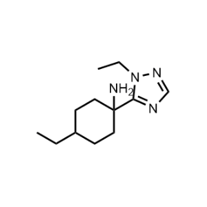 4-Ethyl-1-(1-ethyl-1h-1,2,4-triazol-5-yl)cyclohexan-1-amine|CS-0306855