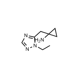 1-((1-Ethyl-1h-1,2,4-triazol-5-yl)methyl)cyclopropan-1-amine|CS-0306930
