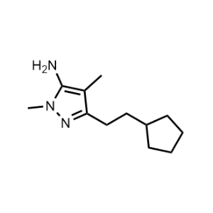 3-(2-Cyclopentylethyl)-1,4-dimethyl-1h-pyrazol-5-amine|CS-0307098