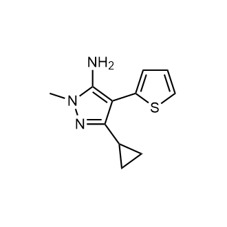 3-Cyclopropyl-1-methyl-4-(thiophen-2-yl)-1h-pyrazol-5-amine|CS-0307258